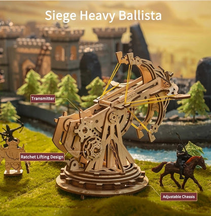 Siege Heavy Ballista 3D Wooden Model