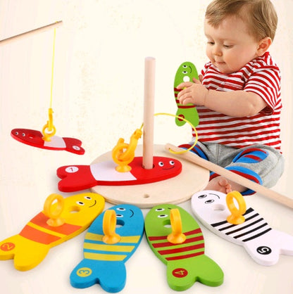 Creative Fishing Wooden Toys