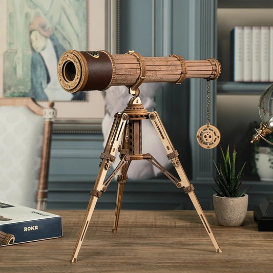 Monocular Telescope 3D Wooden Model