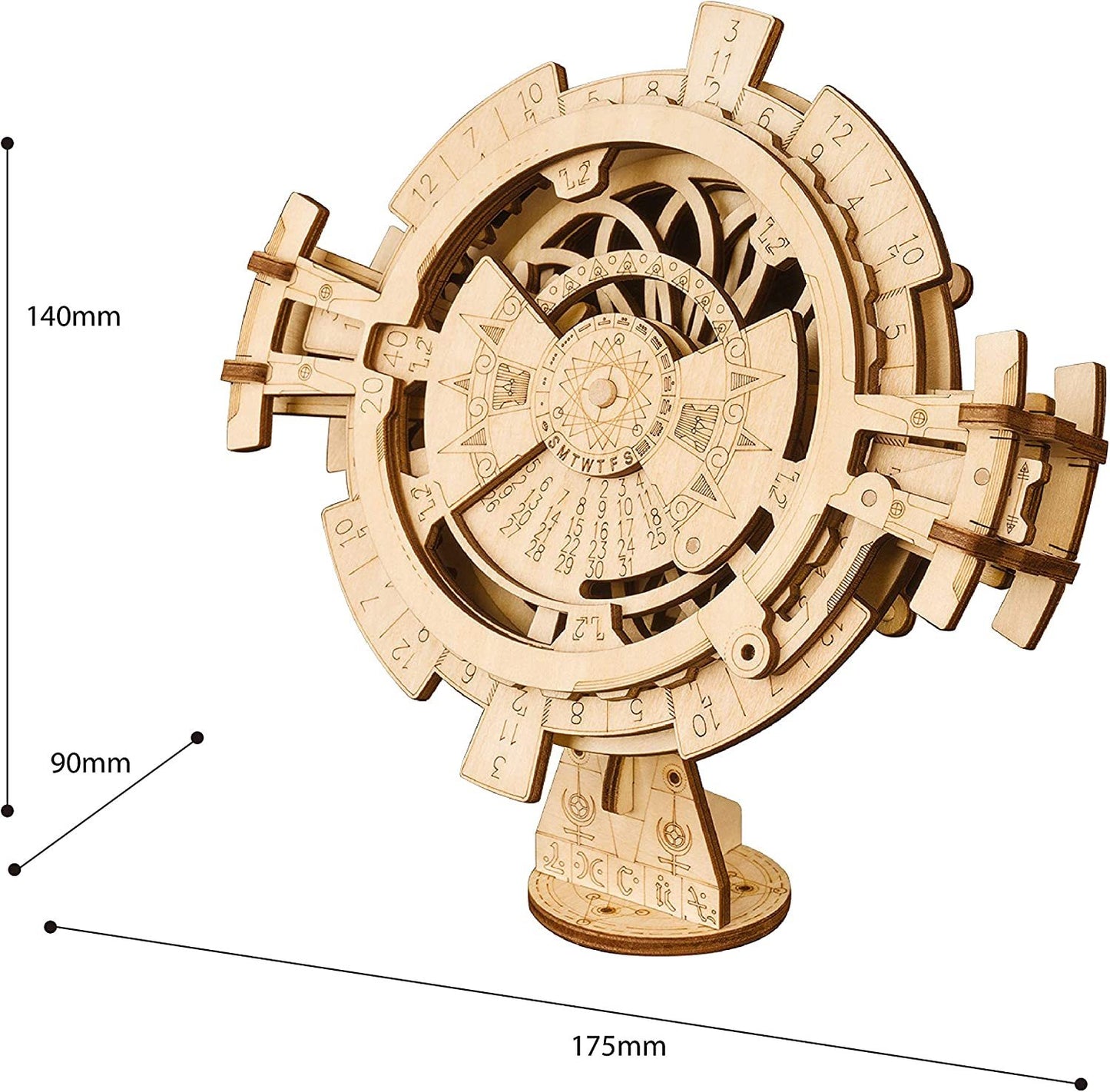 Perpetual Calendar 3D Wooden Model