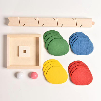 Wooden Tree Marble Ball Run Set