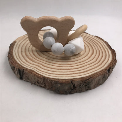 Baby Wooden Animals Rattle