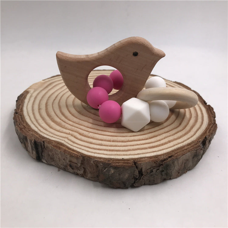 Baby Wooden Animals Rattle