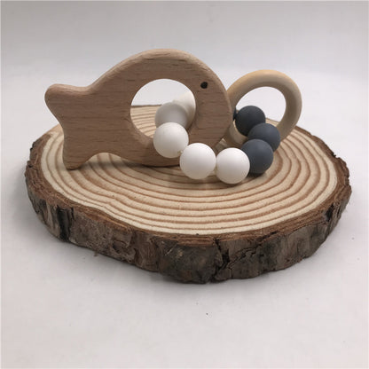 Baby Wooden Animals Rattle