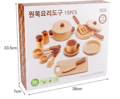 Wooden Kitchen Playset