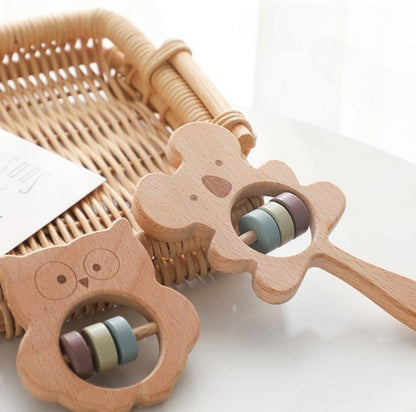 Wooden Hand-held Rattle