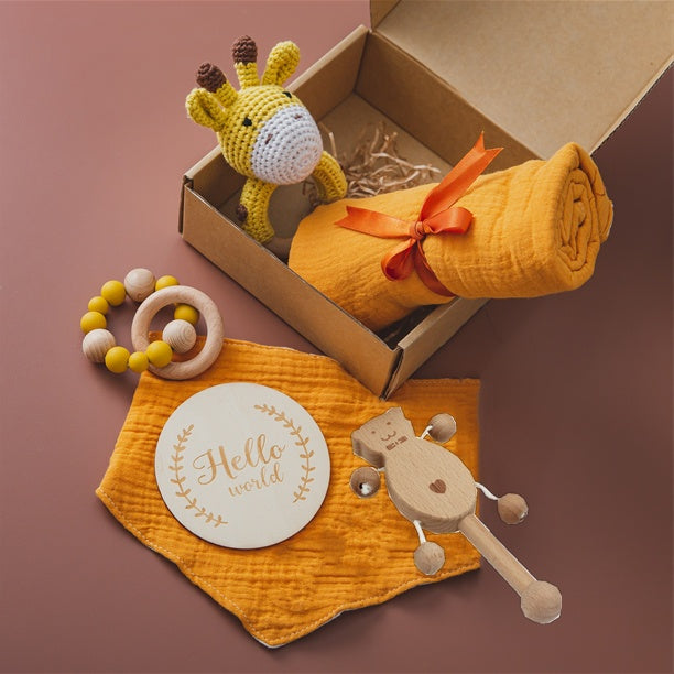 Wooden Rattle Five-piece Set