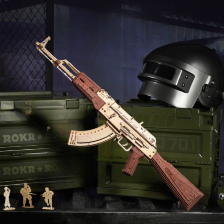 Automatic Rifle AK-47 3D Wooden Model