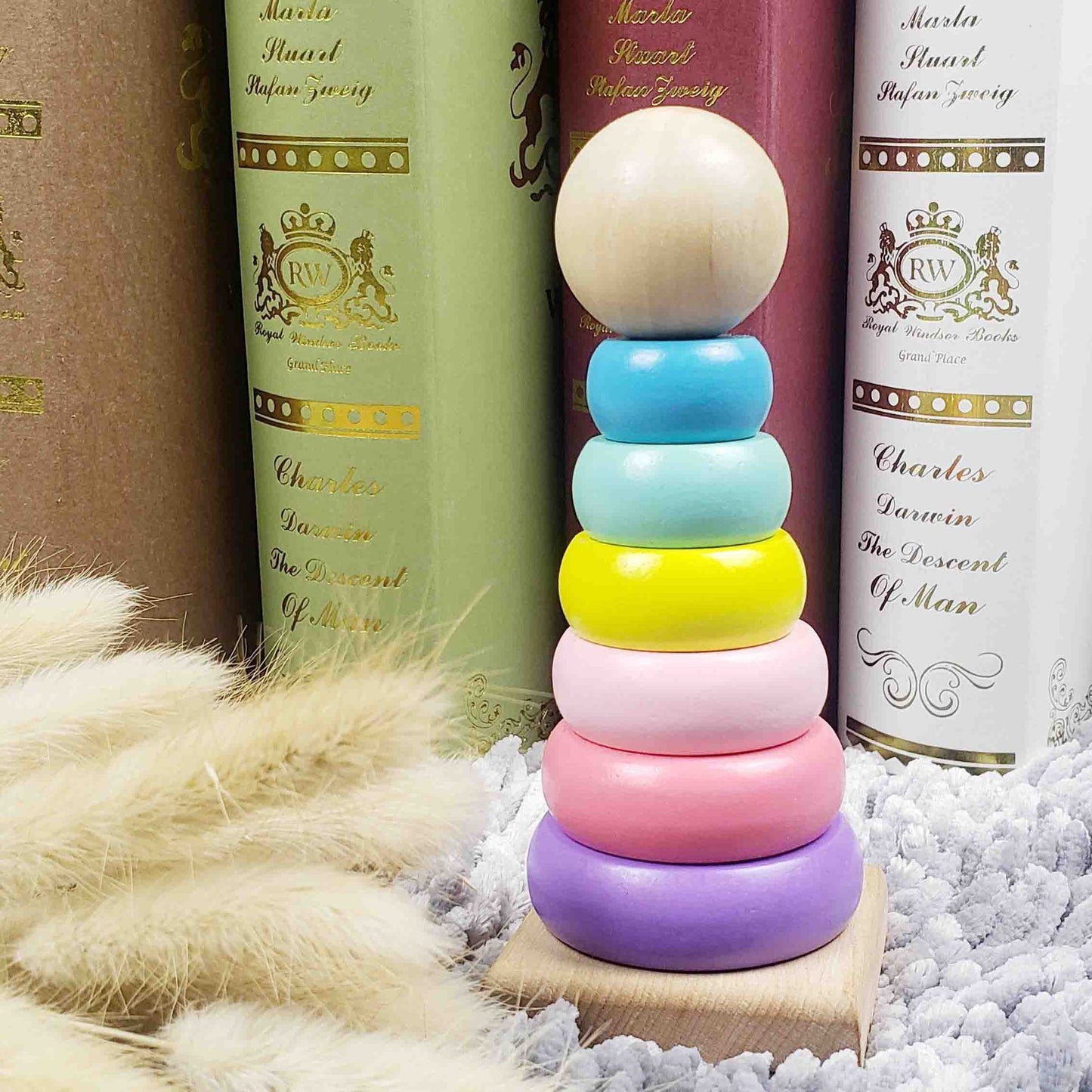 Wooden Stacking Ring Tower