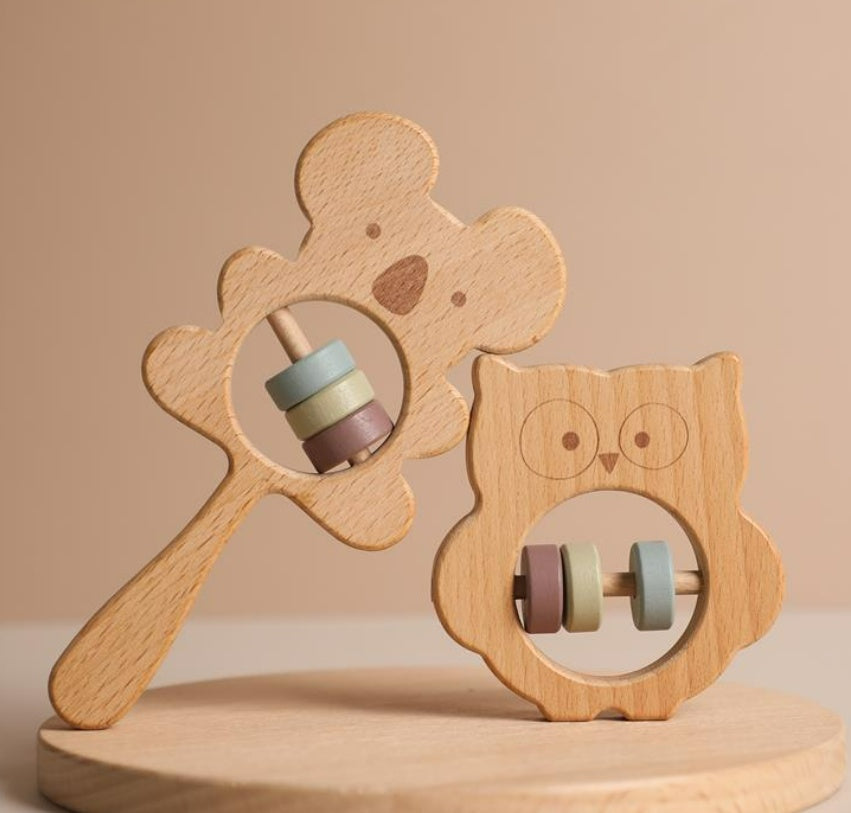 Wooden Hand-held Rattle