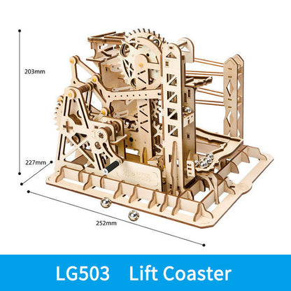 Roller Coaster 3D Wooden Model