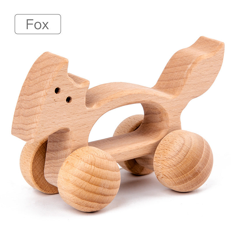 Wooden Animal Figures Roller Toy