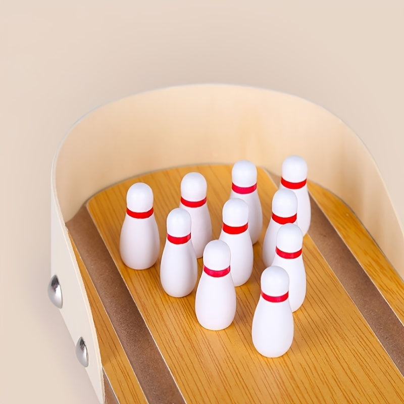 Bowling Game Set Wooden Board